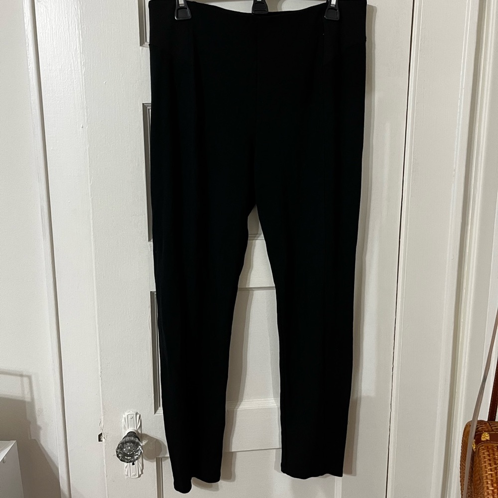 Size large black leggings pants